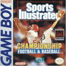 Sports Illustrated Championship Football & Baseball Game Boy box art – classic retro game for GameBoy