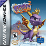 Spyro 2 Season of Flame art work – 3D platformer for Nintendo Game Boy Advance