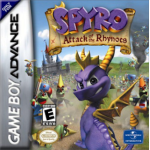 Spyro Attack of the Rhynocs art work – 3D platformer for Nintendo Game Boy Advance