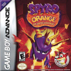 Spyro Orange The Cortex Conspiracy art work – 3D platformer for Nintendo Game Boy Advance