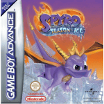 Spyro Season of Ice art work – 3D platformer for Nintendo Game Boy Advance