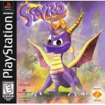 Spyro the Dragon (Black Label) art work – video game for PS1
