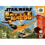 Star Wars Episode I Battle for Naboo / 1 N64 box art – retro game for Nintendo 64