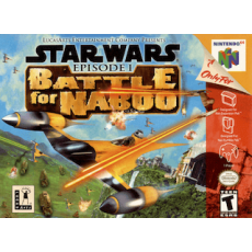 Star Wars Episode I Battle for Naboo / 1 N64 box art – retro game for Nintendo 64