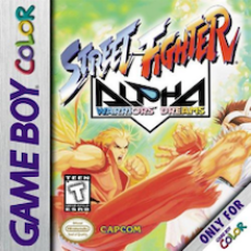 Street Fighter Alpha Warriors' Dreams Game Boy Color box art – old GBC game trade in
