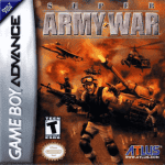 Super Army War art work – action game for Nintendo Game Boy Advance