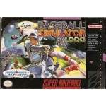 Super Baseball Simulator 1.000 SNES box art – retro game for Super Nintendo