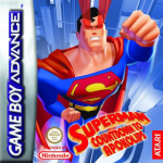 Superman Countdown to Apokolips art work – action game for Nintendo Game Boy Advance