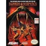 Swords and Serpents NES box art – classic 8-bit game for Nintendo NES