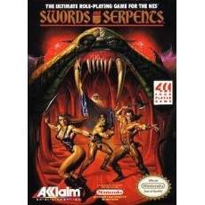 Swords and Serpents NES box art – classic 8-bit game for Nintendo NES