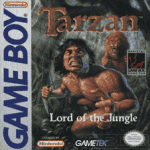 Tarzan Lord of the Jungle Game Boy box art – classic retro game for GameBoy