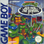 Teenage Mutant Ninja Turtles II Back from the Sewers Game Boy box art – classic retro game for GameBoy