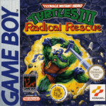 Teenage Mutant Ninja Turtles III Radical Rescue Game Boy box art – classic retro game for GameBoy