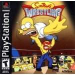 The Simpsons Wrestling art work – video game for PS1