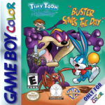 Tiny Toon Adventures Buster Saves the Day Game Boy Color box art – old GBC game trade in