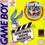 Tiny Toon Adventures 2 Montana's Movie Madness Game Boy box art – classic retro game for GameBoy