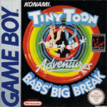 Tiny Toon Adventures Babs' Big Break Game Boy box art – classic retro game for GameBoy