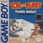 Tom and Jerry Frantic Antics Game Boy box art – classic retro game for GameBoy