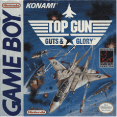 Top Gun Guts to Glory Game Boy box art – classic retro game for GameBoy