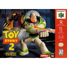 Toy Story 2 - Disney Pixar N64 box art – retro game for Nintendo 64