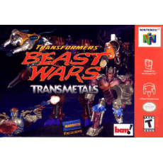 Transformers Beast Wars Transmetals N64 box art – retro game for Nintendo 64