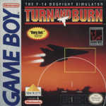 Turn And Burn The F-14 Dogfight Simulator Game Boy box art – classic retro game for GameBoy
