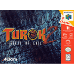 Turok 2 Seeds of Evil N64 box art – retro game for Nintendo 64