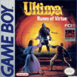 Ultima Runes of Virtue Game Boy box art – classic retro game for GameBoy
