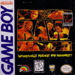 WWF Raw Game Boy box art – classic retro game for GameBoy