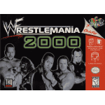 WWF Wrestlemania 2000 N64 box art – retro game for Nintendo 64