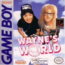 Wayne's World Game Boy box art – classic retro game for GameBoy