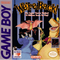 We're Back A Dinosaur Story Game Boy box art – classic retro game for GameBoy