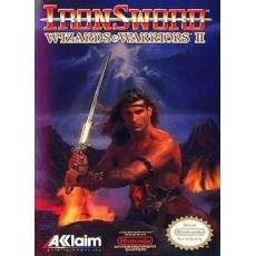 Iron Sword Wizards & Warriors II NES box art – classic 8-bit game for Nintendo NES