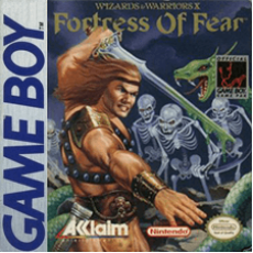 Fortress of Fear Game Boy box art – classic retro game for GameBoy