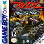 World Destruction League - WDL Thunder Tanks Game Boy Color box art – old GBC game trade in