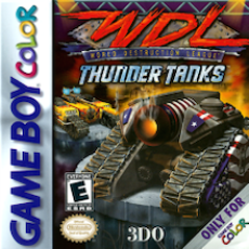 World Destruction League - WDL Thunder Tanks Game Boy Color box art – old GBC game trade in