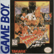 World Heroes 2 Jet Game Boy box art – classic retro game for GameBoy