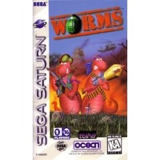Worms Sega Saturn box art – retro game for Sega Saturn