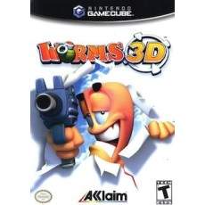 Worms 3D GameCube box art – action game for Nintendo GameCube