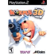 Worms 3D art work – video game for PlayStation 2