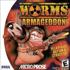 Worms Armageddon art work for the sega DreamCast