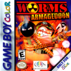 Worms Armageddon Game Boy Color box art – old GBC game trade in