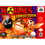 Worms Armageddon N64 box art – retro game for Nintendo 64
