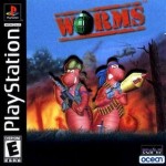 Worms art work – video game for PS1
