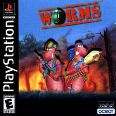 Worms art work – video game for PS1