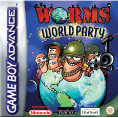 Worms World Party art work – action game for Nintendo Game Boy Advance