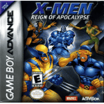 X-men Reign of Apocalypse art work – action game for Nintendo Game Boy Advance
