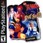 X-men vs Street Fighter art work – video game for PS1