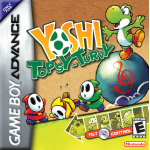 Yoshi Topsy Turvy art work – platformer for Nintendo Game Boy Advance