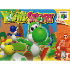 Yoshi's Story N64 box art – platformer for Nintendo 64